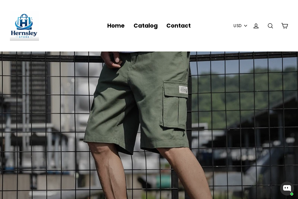 Hernsley Store homepage screenshot