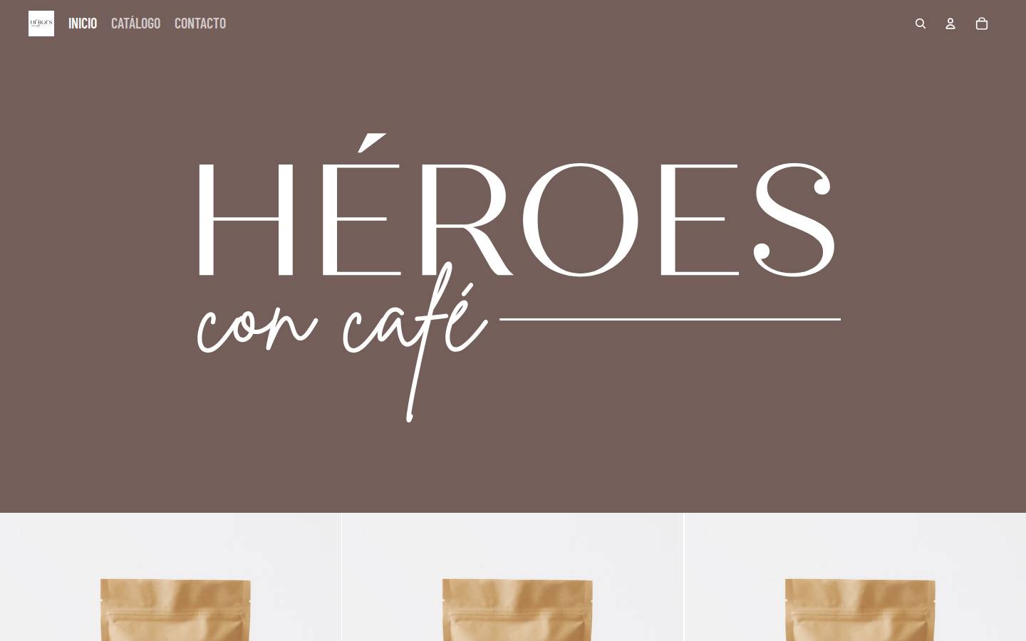 heroesconcafe.com homepage screenshot