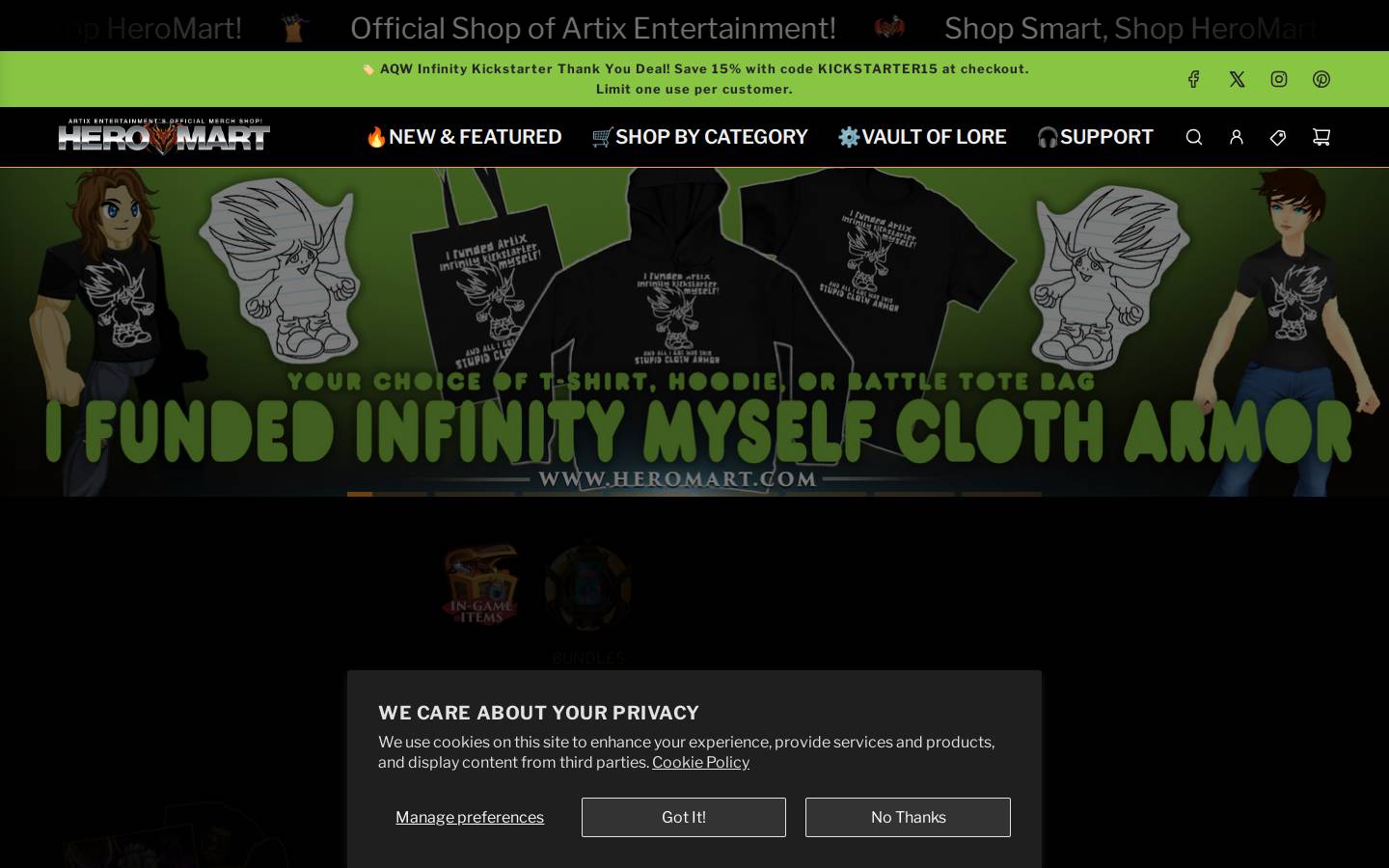 heromart.com homepage screenshot