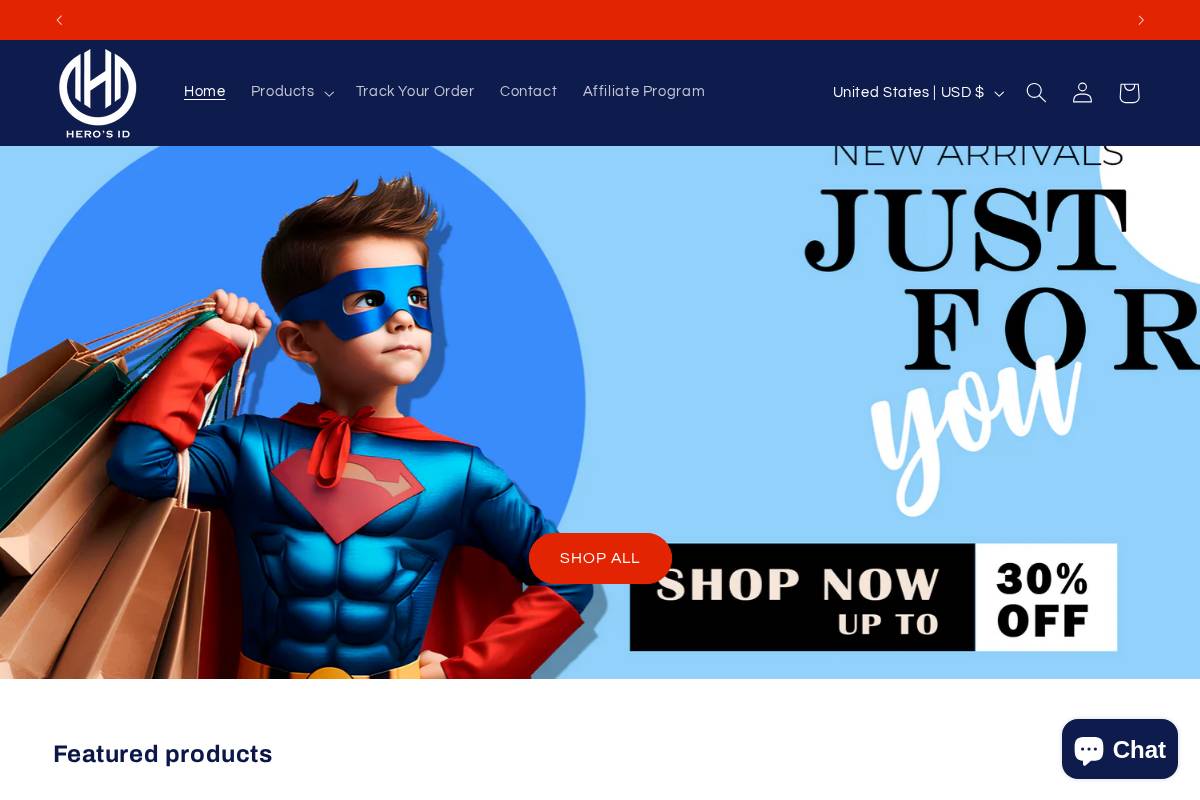 herosid.com homepage screenshot