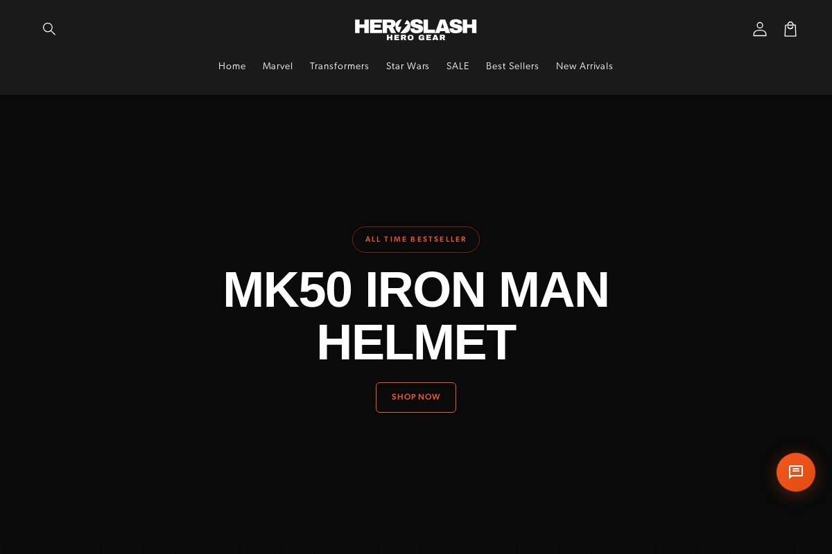 heroslash.com homepage screenshot