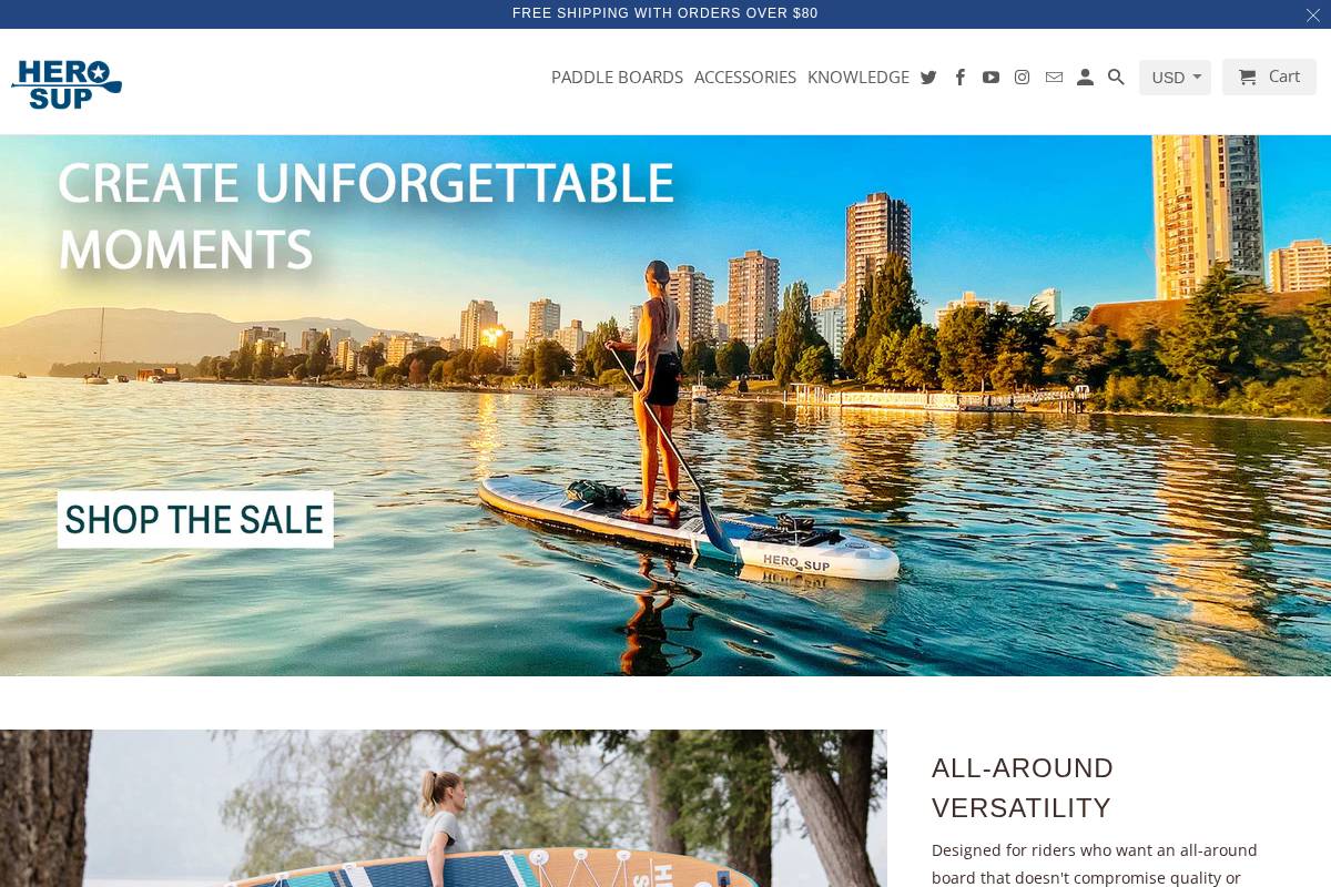 herosup.com homepage screenshot