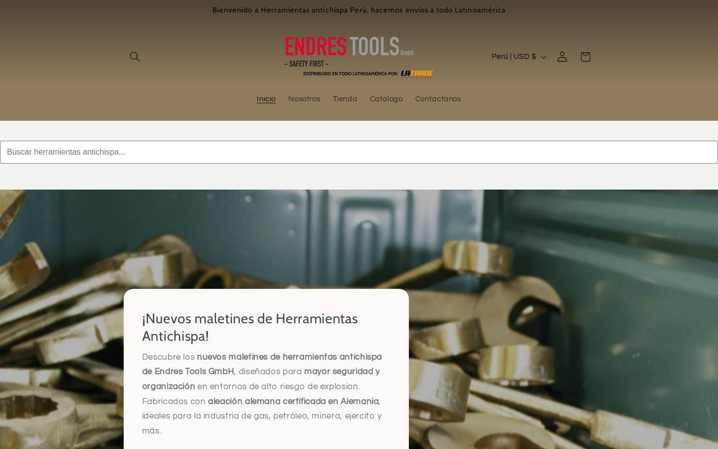 herramientasantichispas.com homepage screenshot