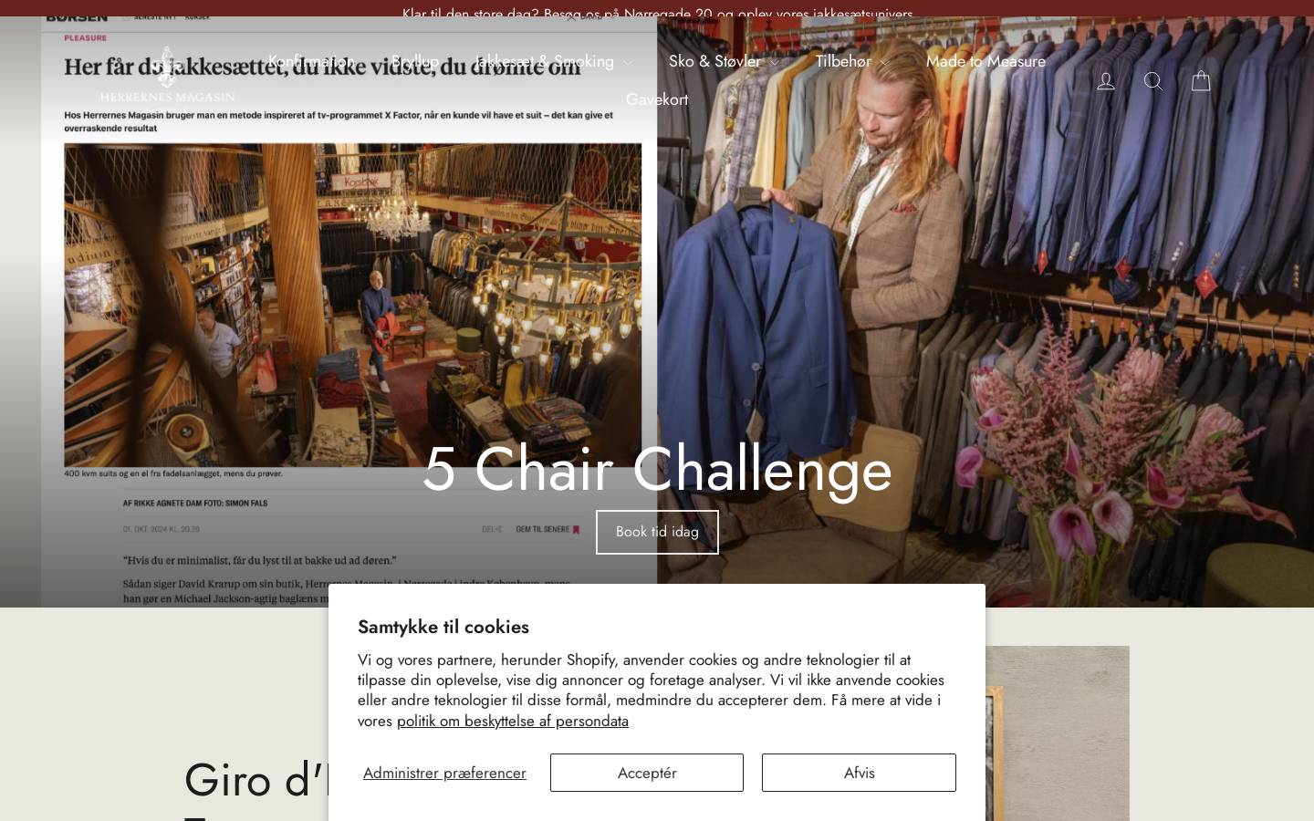 Herrernesmagasin homepage screenshot
