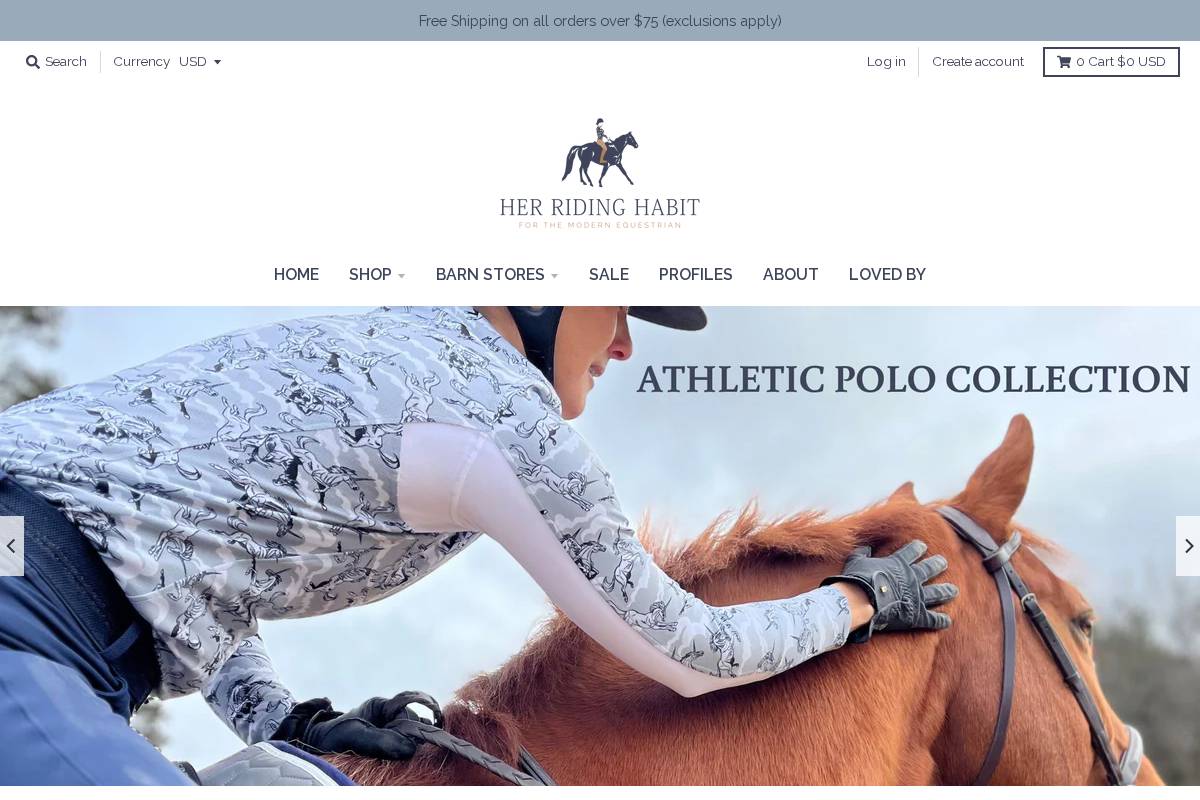 herridinghabit.com homepage screenshot