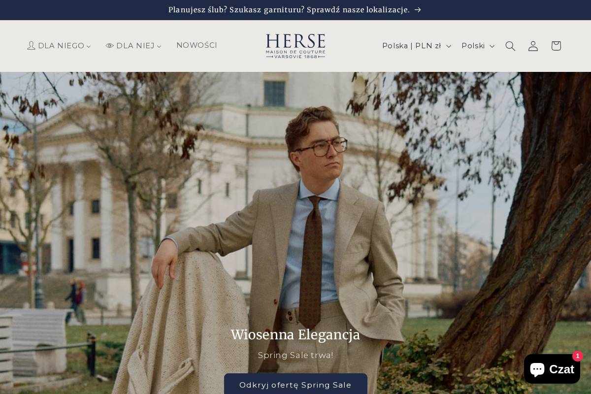 herse.com homepage screenshot