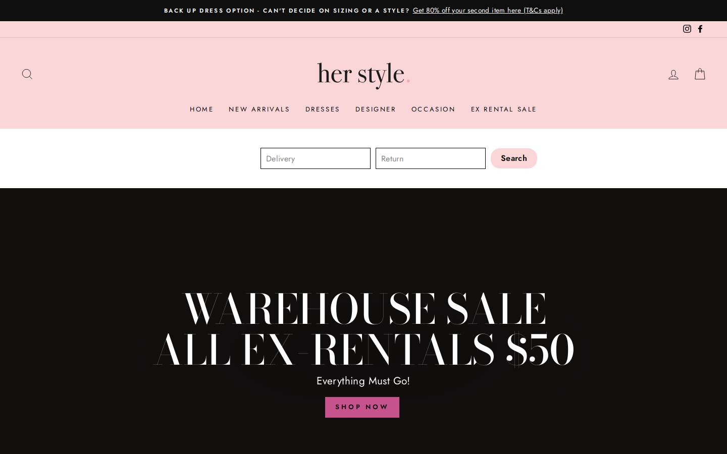 herstyleau.com.au homepage screenshot