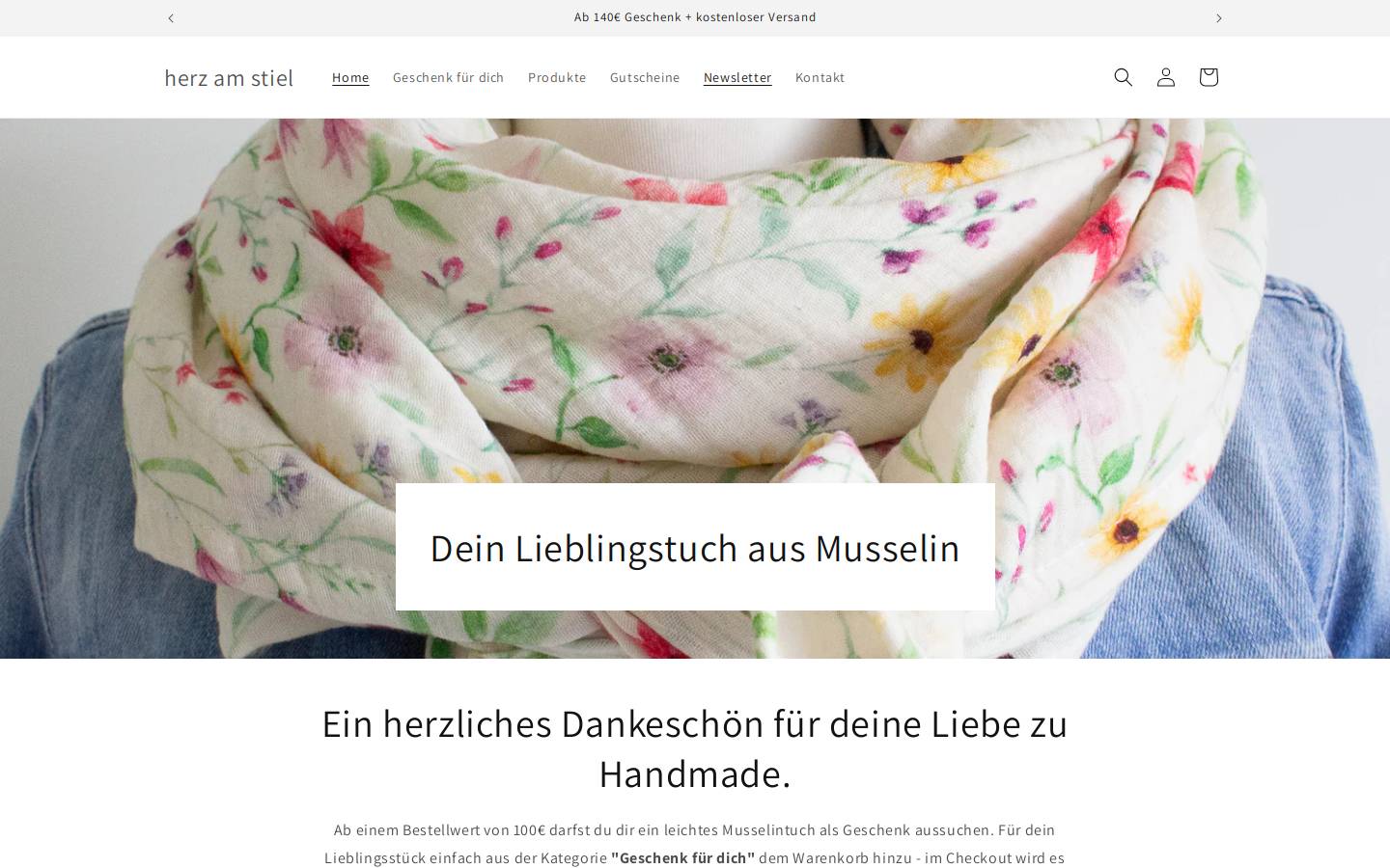 herzamstiel.de homepage screenshot