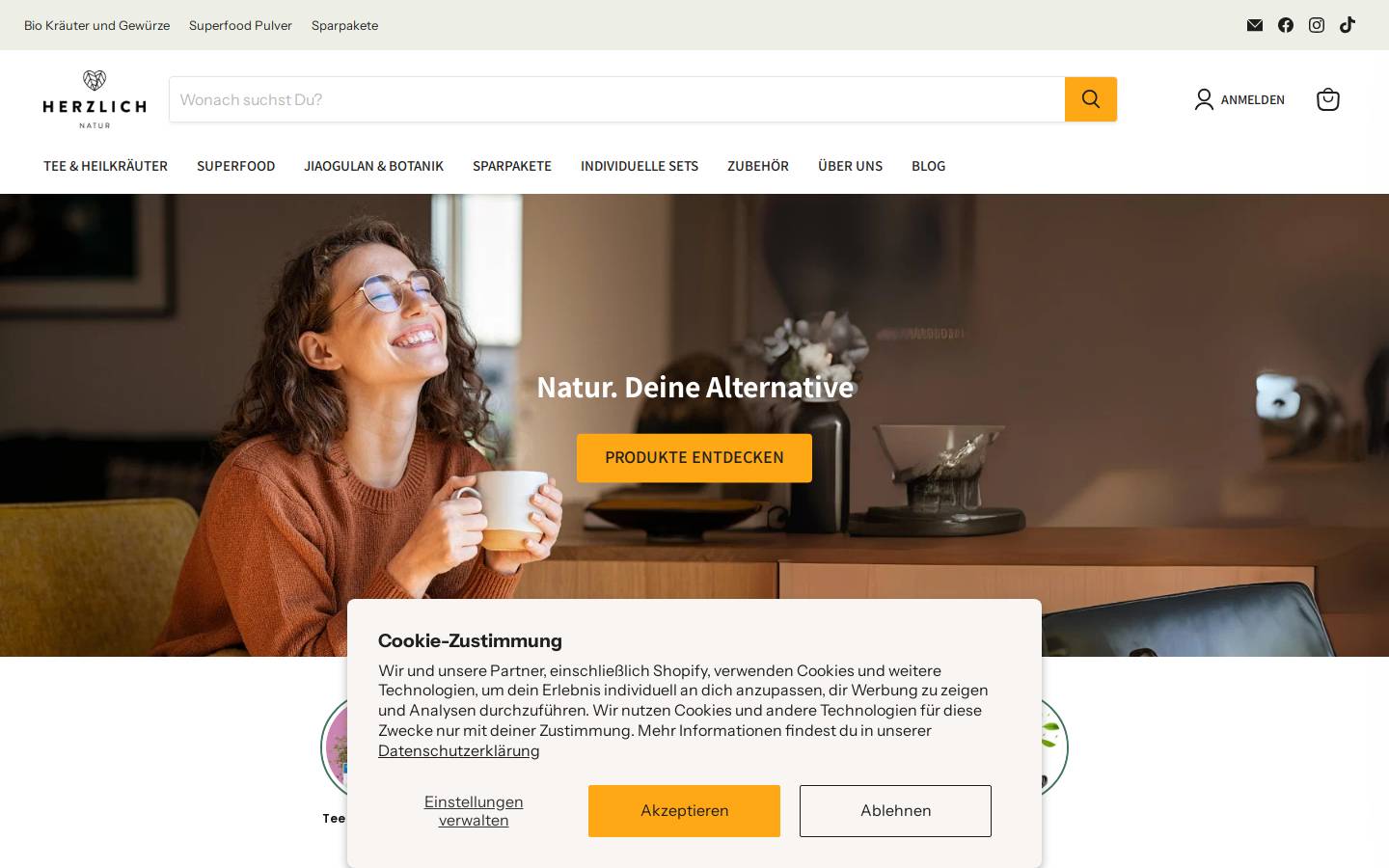 herzlich-natur.com homepage screenshot