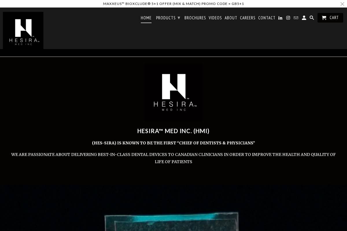 hesiramed.com homepage screenshot