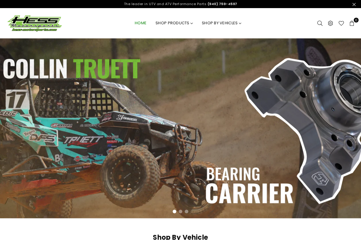 Hess Motorsports homepage screenshot