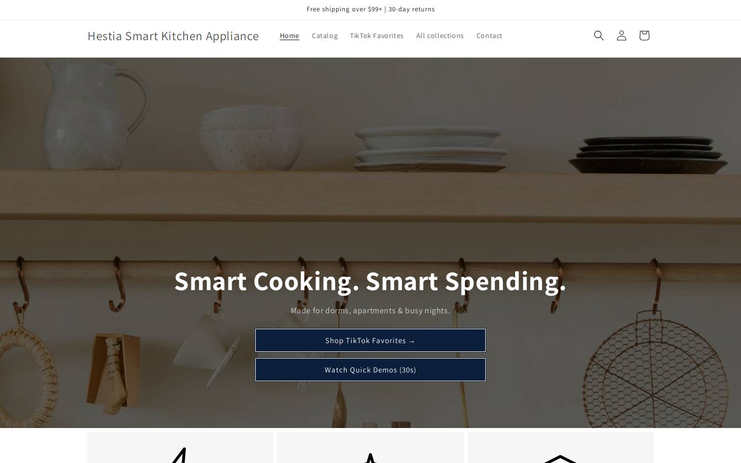 hestiasmart.com homepage screenshot