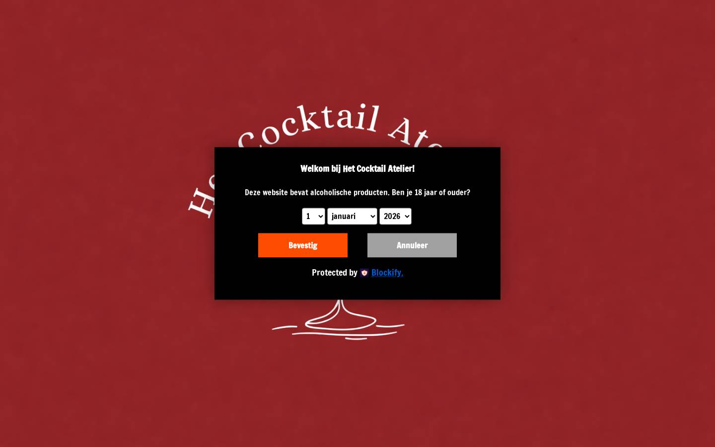 hetcocktailatelier.com homepage screenshot