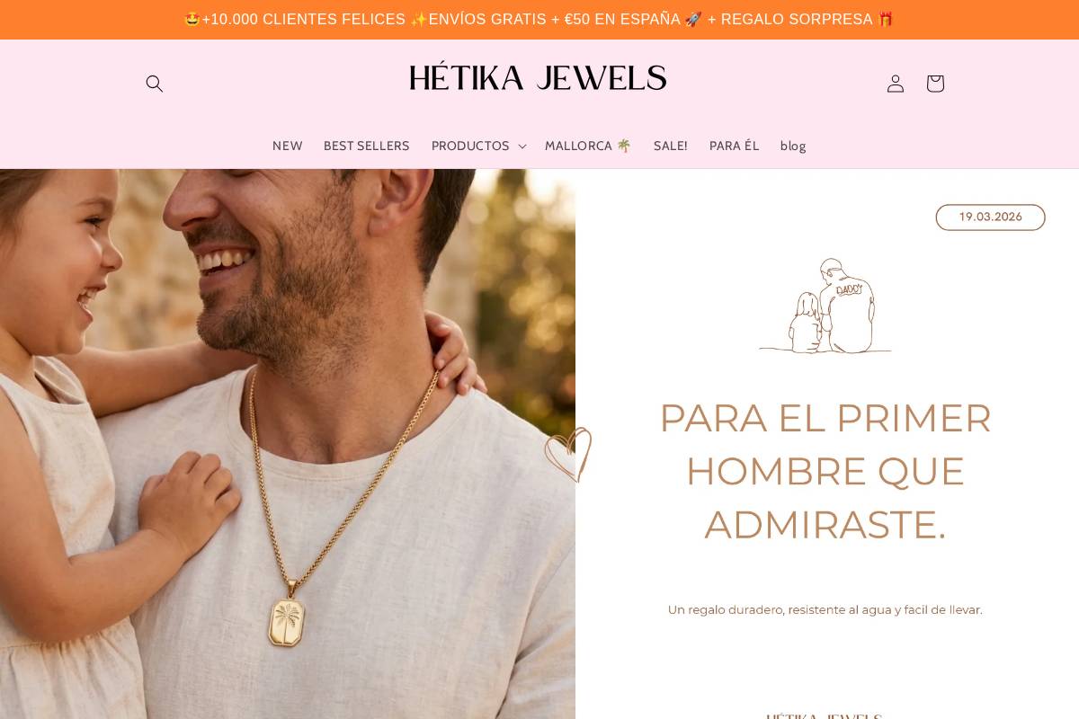 Hetikashop homepage screenshot