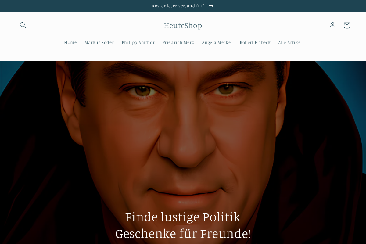HeuteShop homepage screenshot