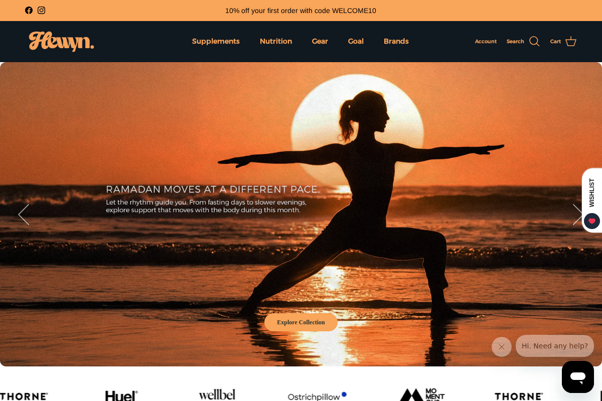 Hewyn homepage screenshot