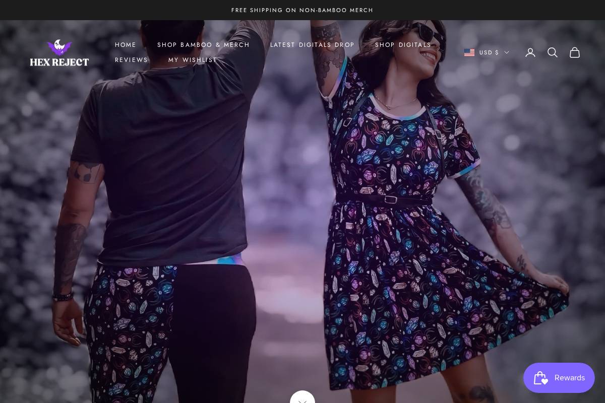 hexreject.com homepage screenshot