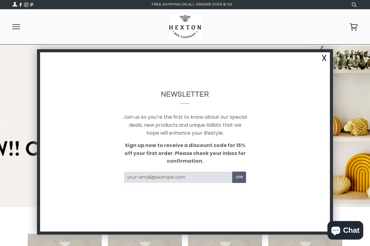 hextonbeecompany.co.nz homepage screenshot