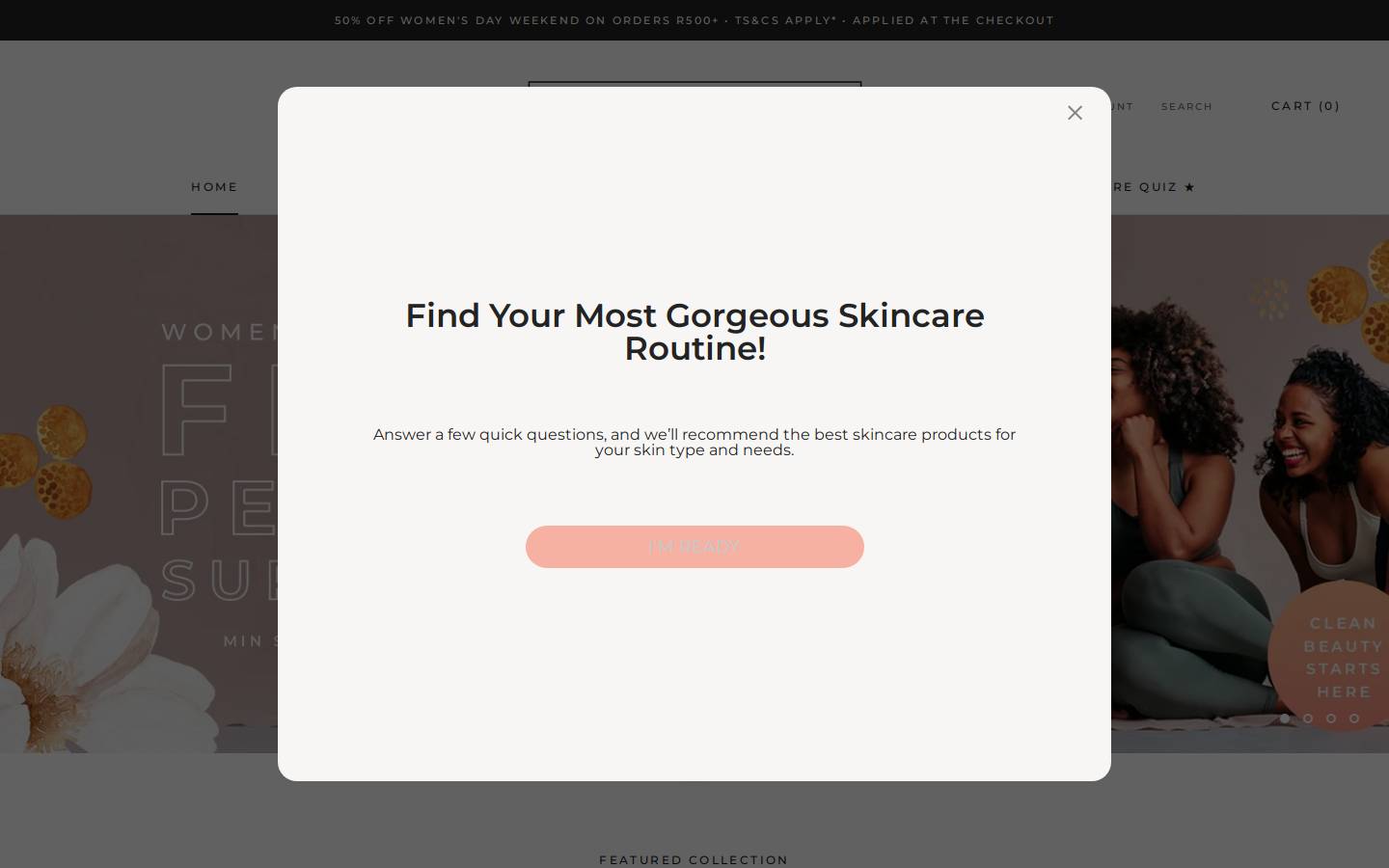 hey-gorgeous.co.za homepage screenshot