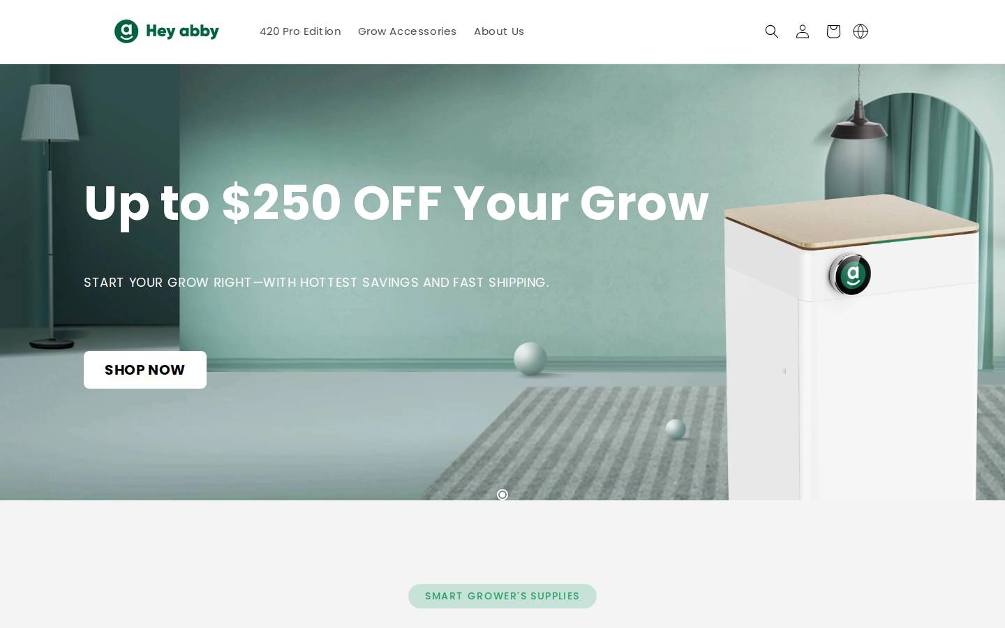 heyabby.com homepage screenshot