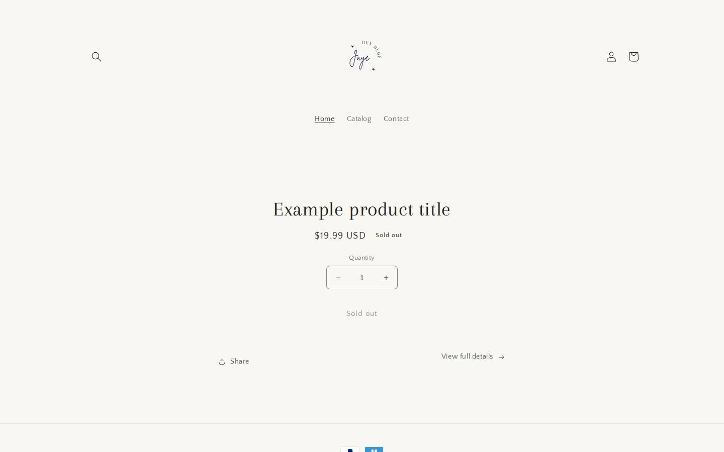 heybluejaye.com homepage screenshot