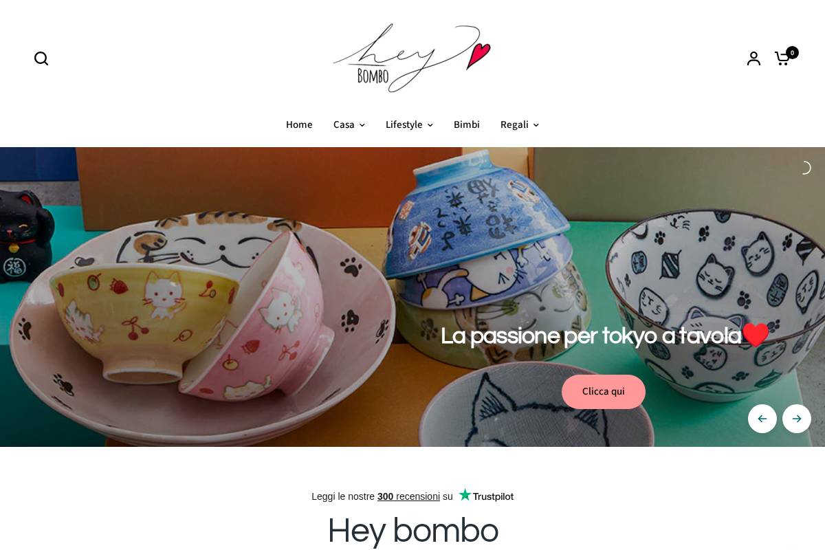 Heybombo homepage screenshot