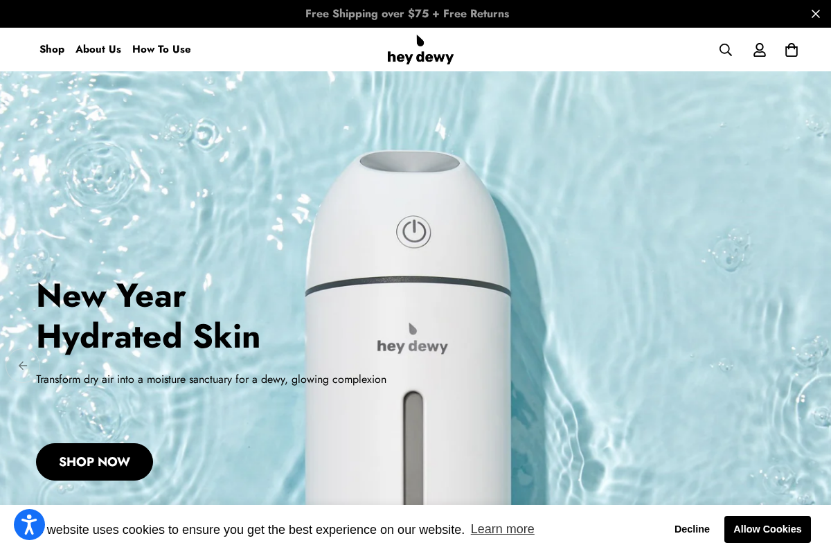 heydewy.com homepage screenshot