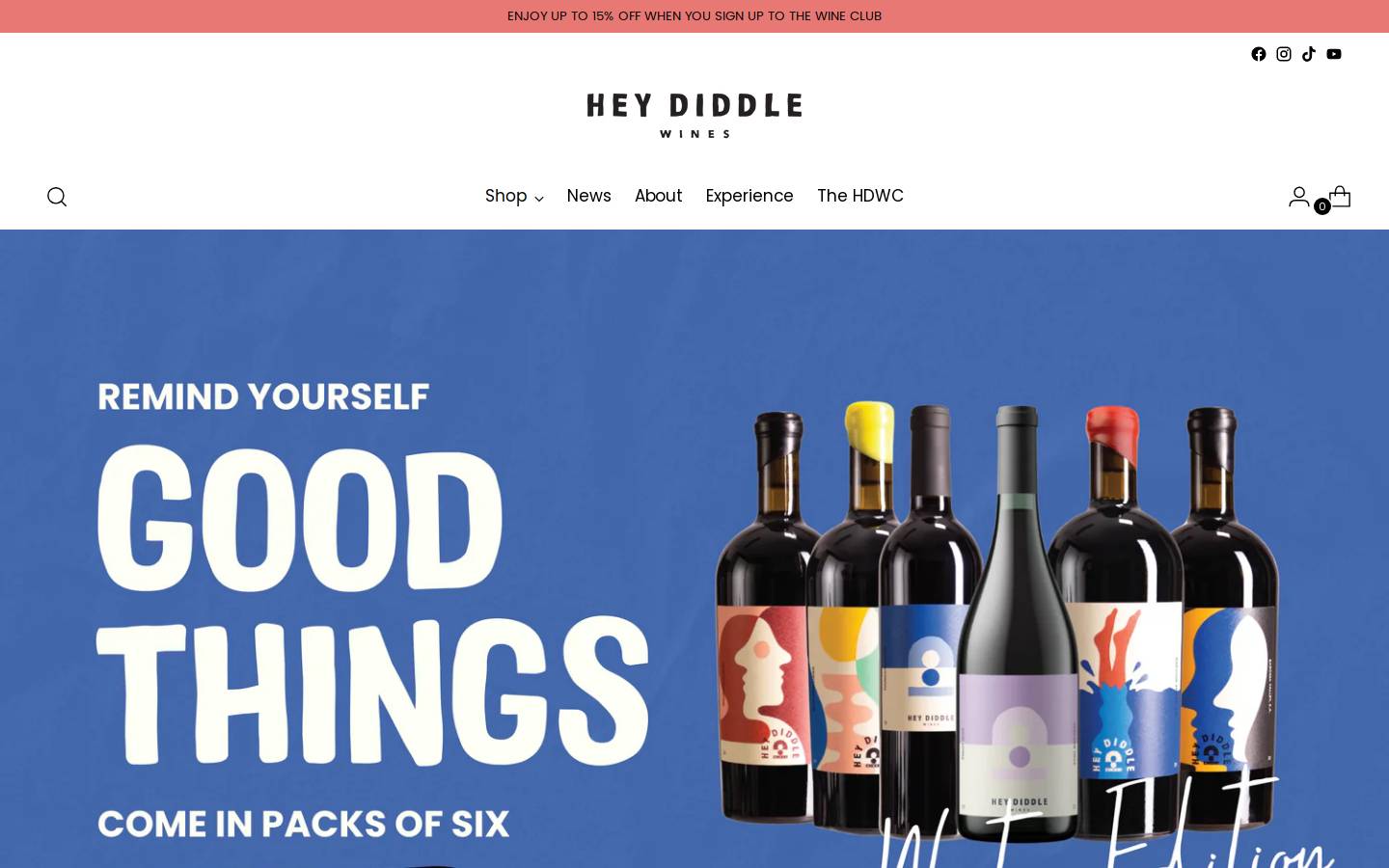 heydiddle.com.au homepage screenshot