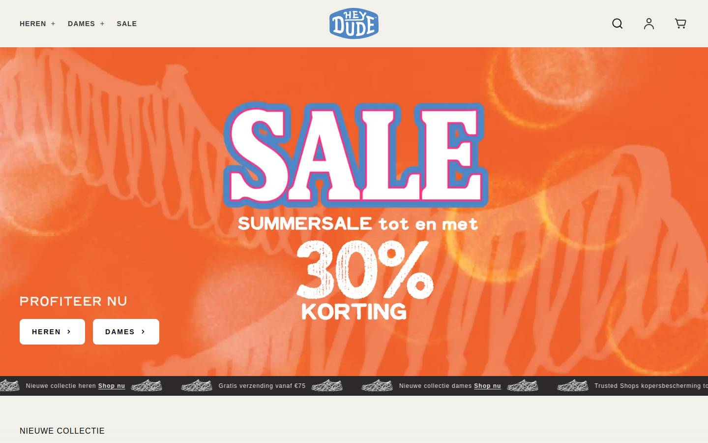 Heydude homepage screenshot