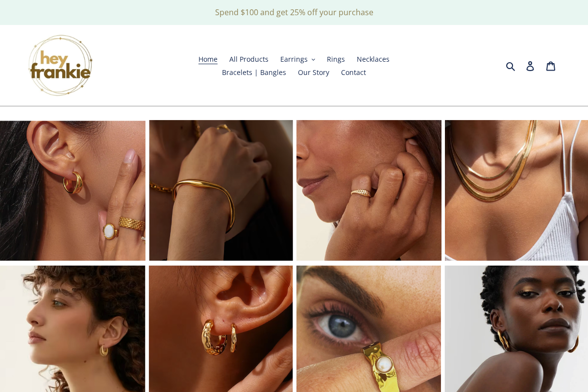 heyfrankie.store homepage screenshot