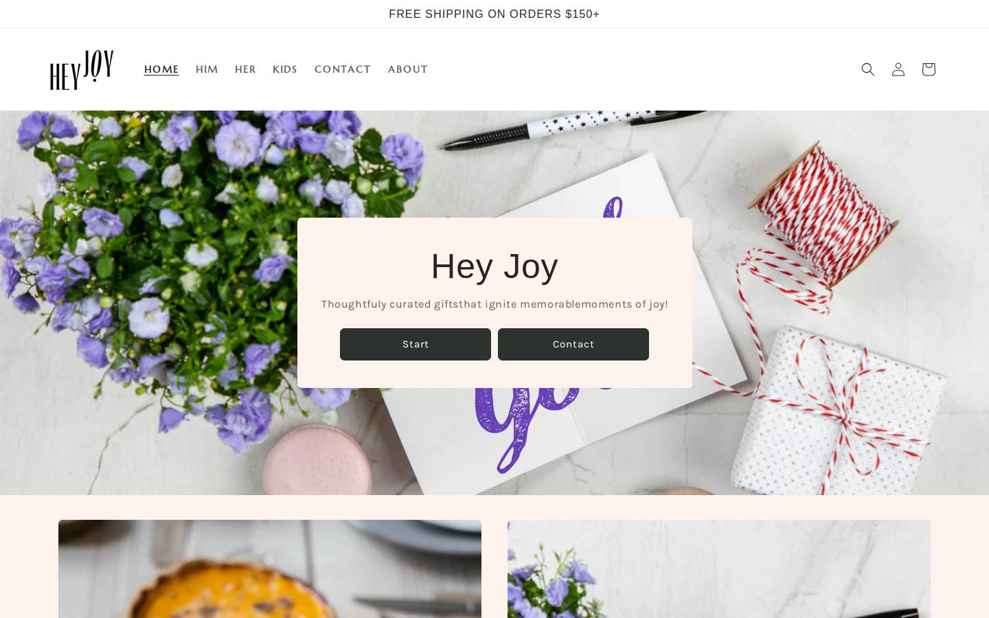 heyjoy.com.au homepage screenshot