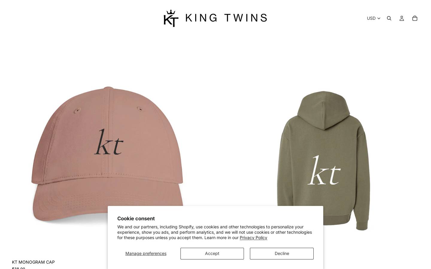 heykingtwins.com homepage screenshot