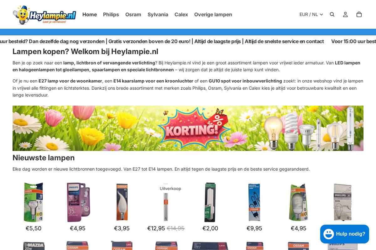 Heylampie homepage screenshot