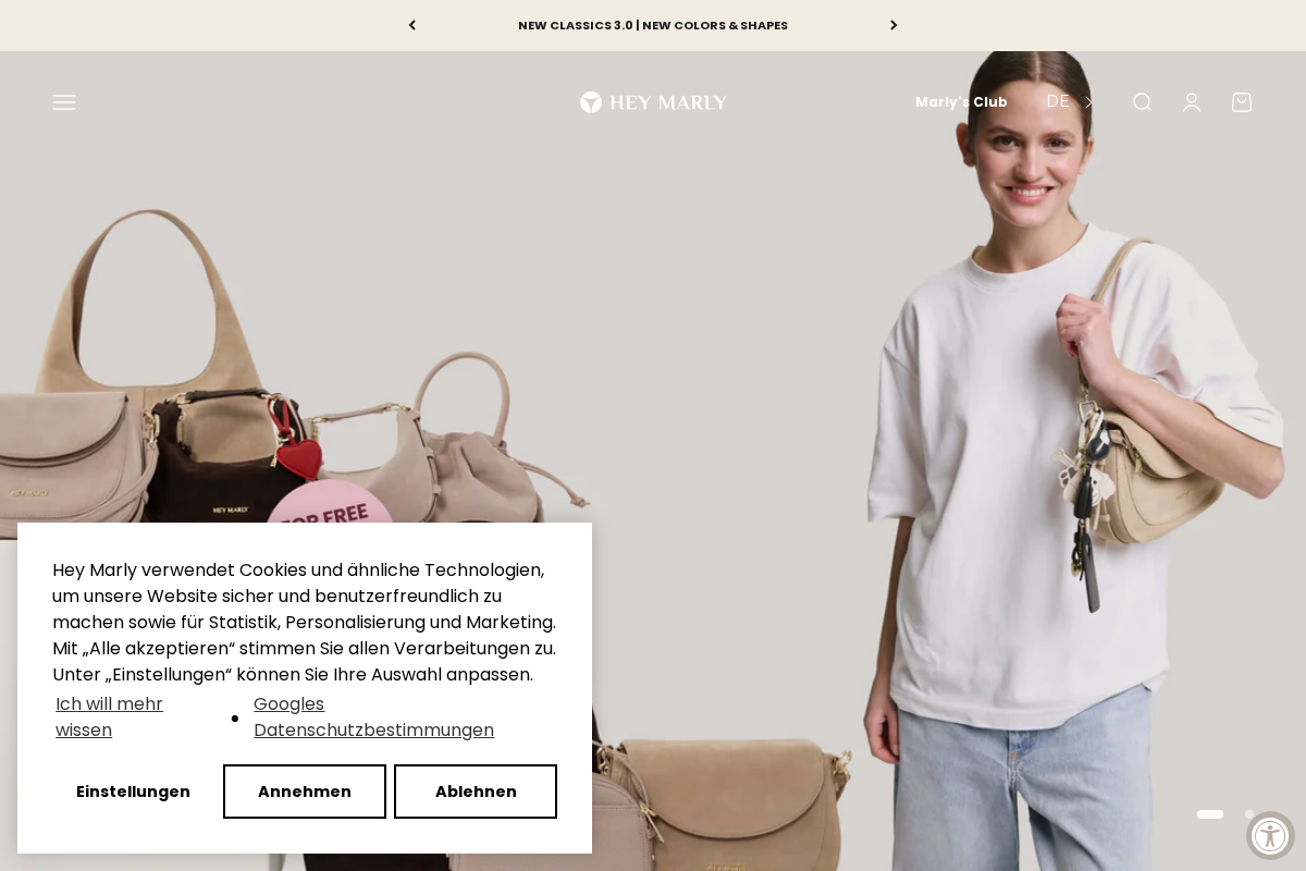 Hey Marly GmbH homepage screenshot