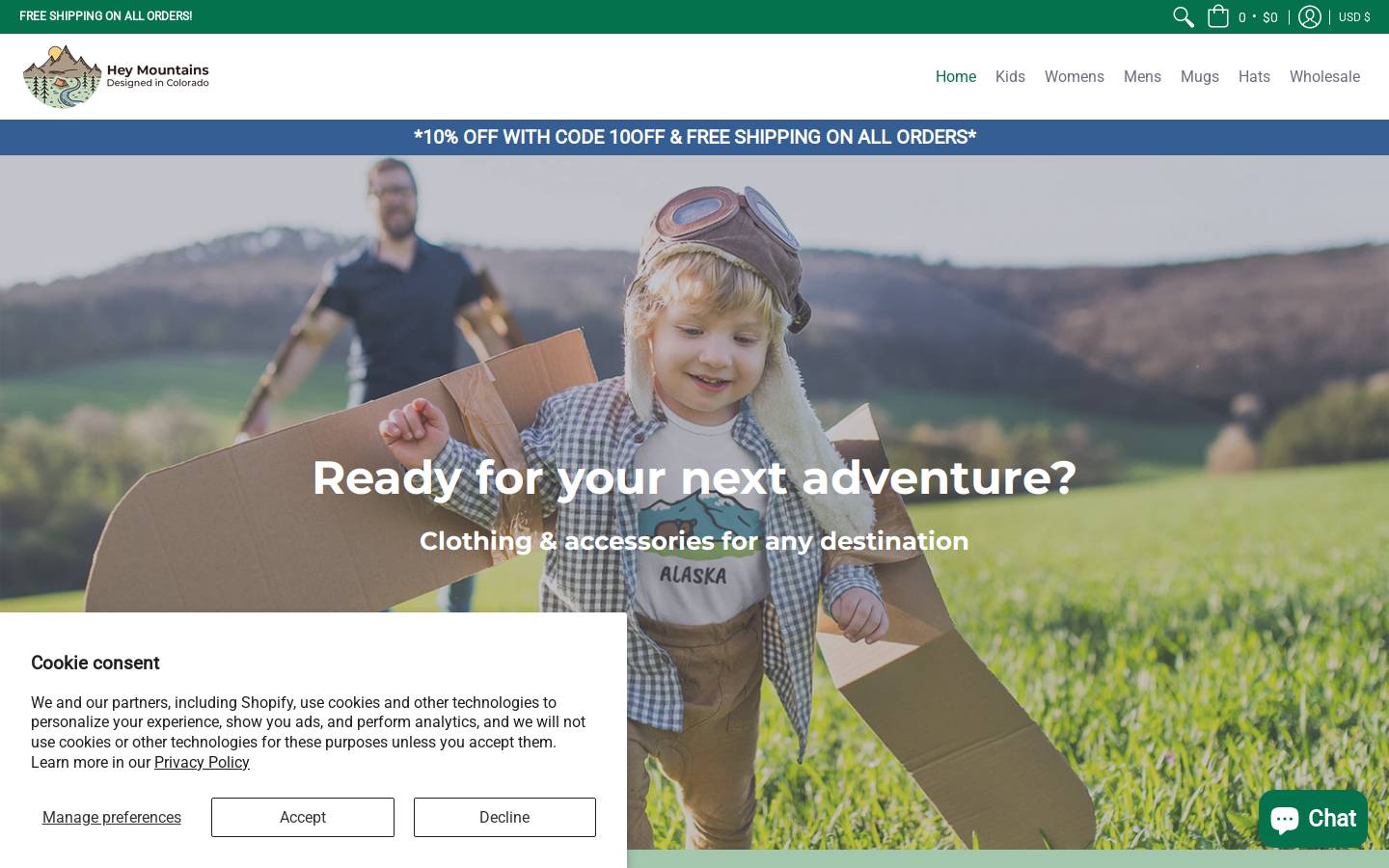 heymtns.com homepage screenshot