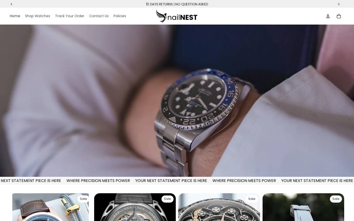 heynailnest.com homepage screenshot