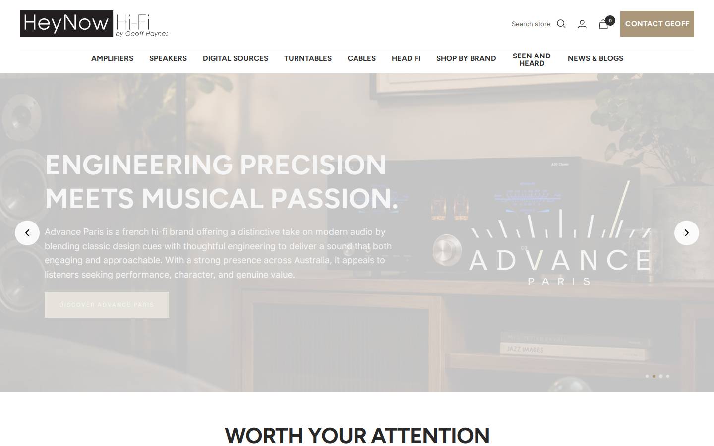 heynowhifi.com.au homepage screenshot