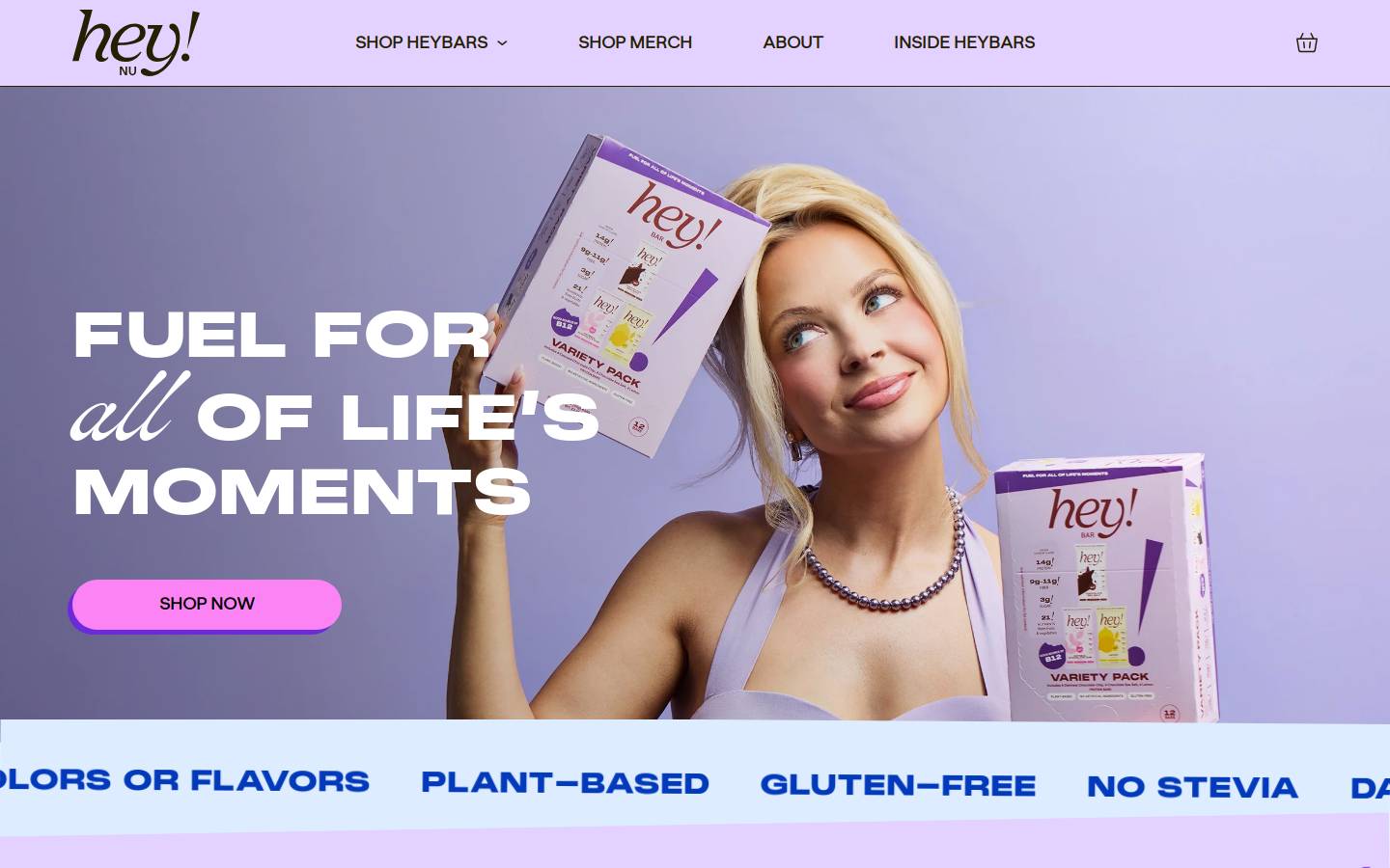 heynu.com homepage screenshot