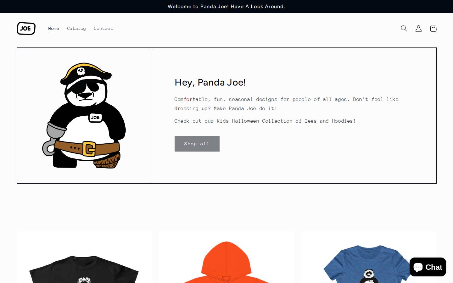 heypandajoe.com homepage screenshot