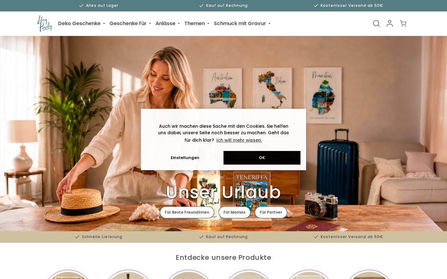 HeyPearly homepage screenshot