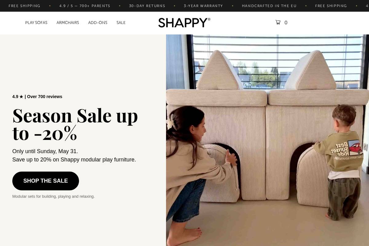 heyshappy.pl homepage screenshot