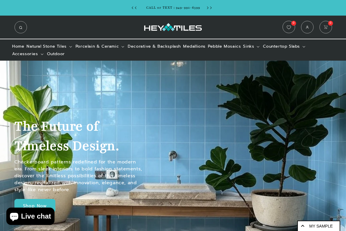 Hey Tiles homepage screenshot