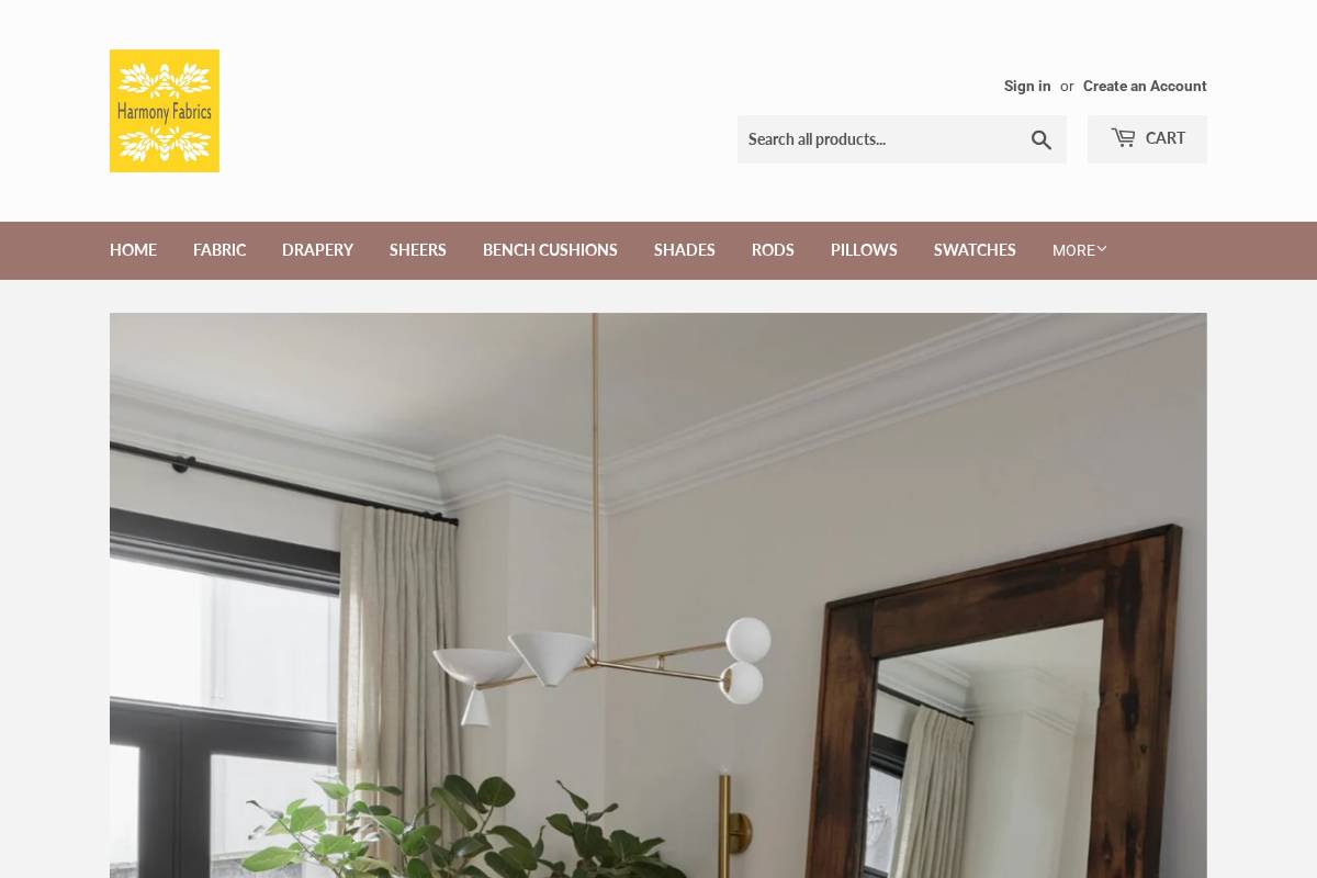 hfdraperystudio.com homepage screenshot