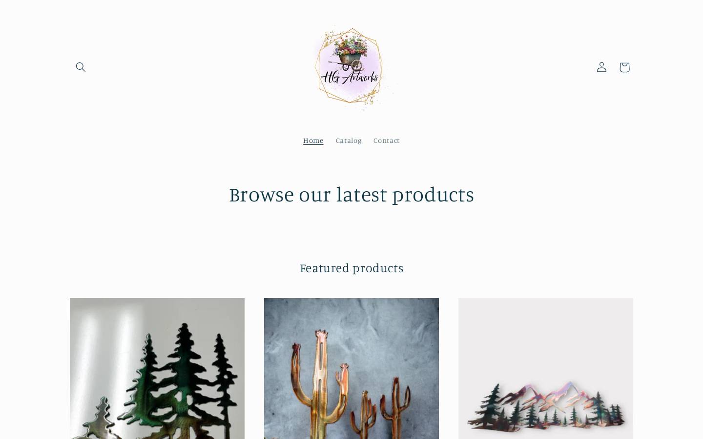 hgartworks.com homepage screenshot