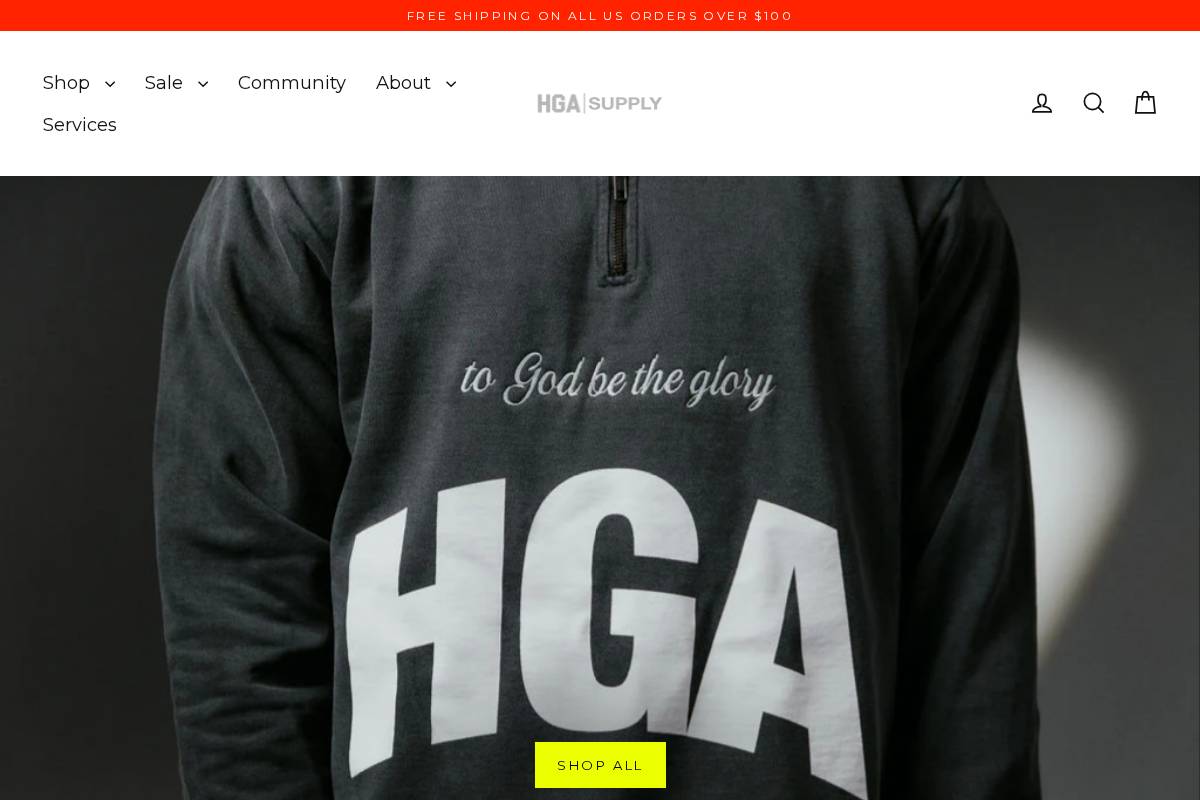 hgasupply.com homepage screenshot