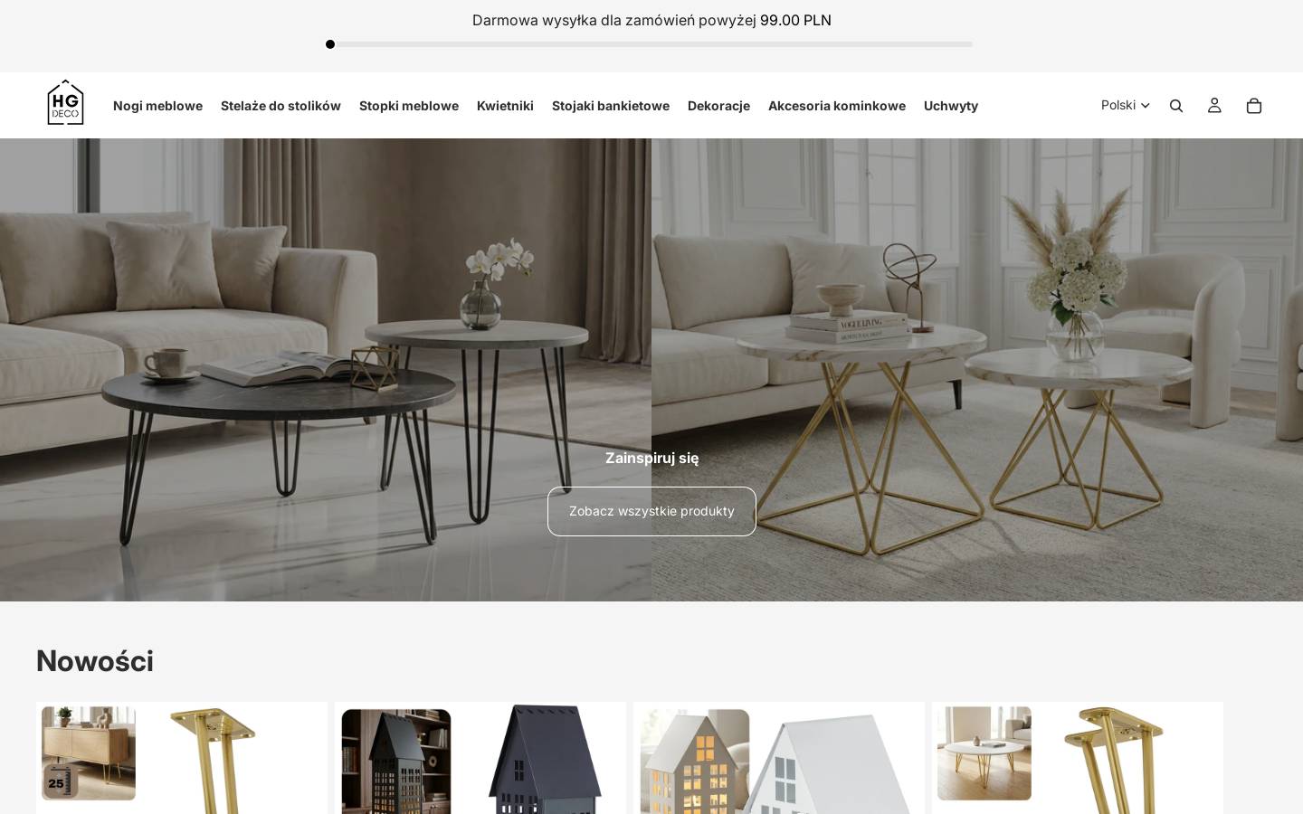 hgdeco.pl homepage screenshot