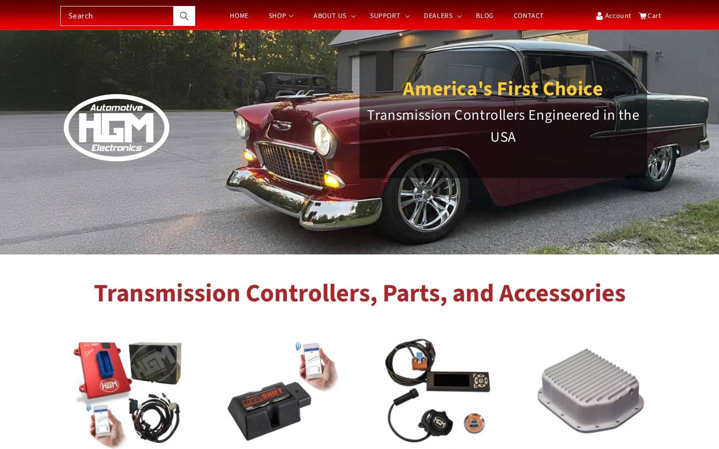 hgmelectronics.com homepage screenshot