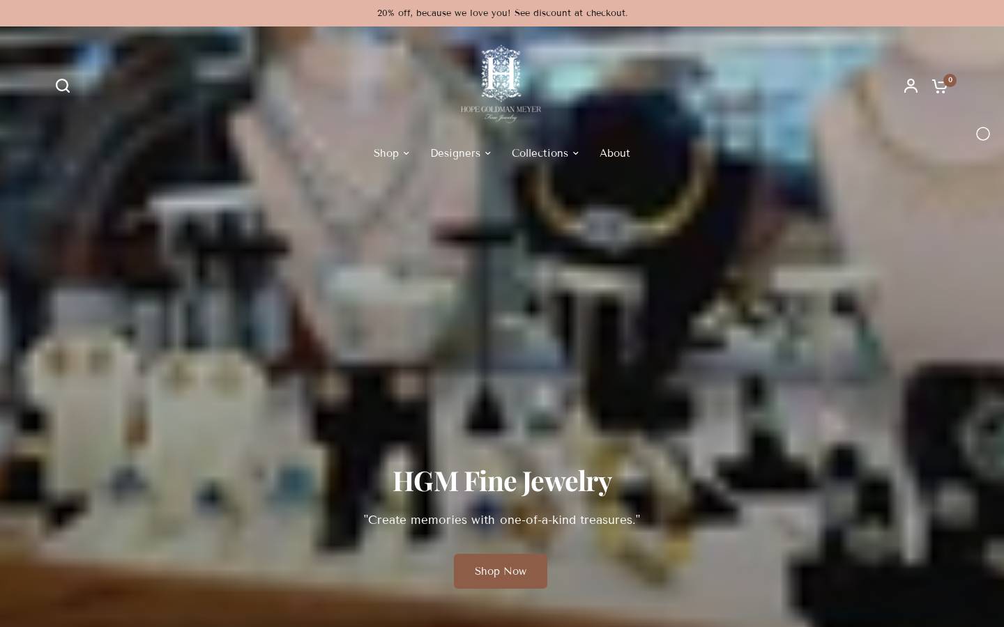 hgmjewelry.com homepage screenshot