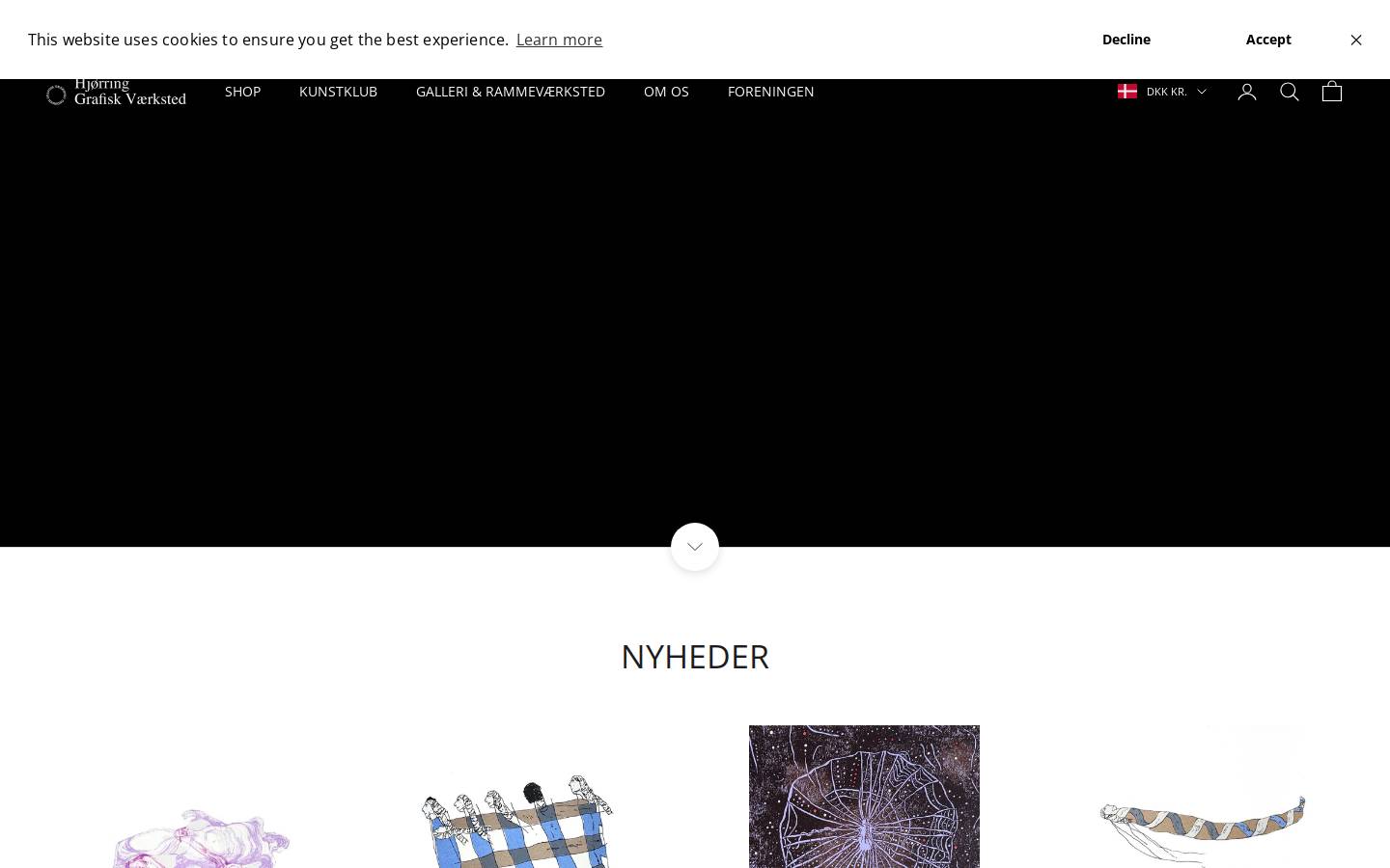 Hjørring Grafisk Værksted homepage screenshot