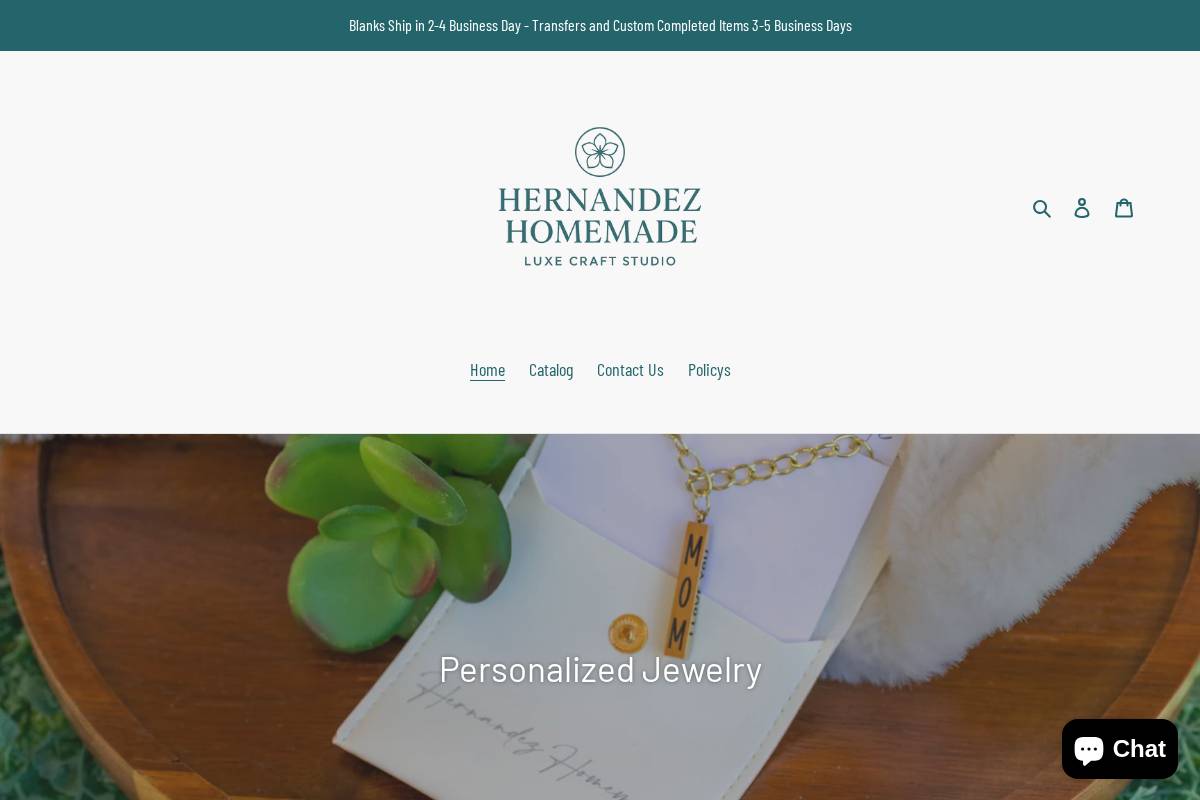 hhblanksandmore.com homepage screenshot